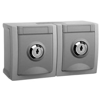 Запираемая двухфазная горизонтальная розетка № 5, FR-AP IP54 - Розетка (90591075-DE)