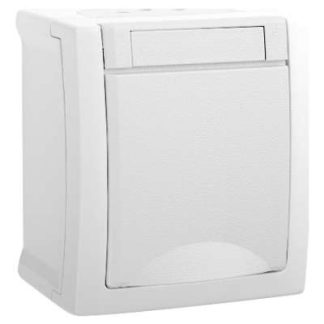 Накладная розетка FR белого цвета - штекерная розетка (90591108-DE)