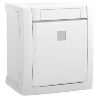 Подсвечиваемая белая кнопка FR для поверхностного монтажа - Кнопка 90591114-DE