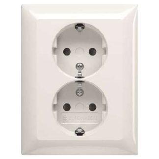 Двойная розетка SCHUKO - Защитный контакт розетки 202 EUJRB-914