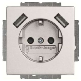 Разъем SCHUKO-2x USB - Защитный контакт разъема 20 EUCB2USB-83