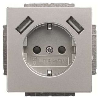 Разъем SCHUKO-2x USB - Защитный контакт разъема 20 EUCB2USB-866