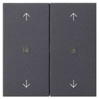 Двойной переключатель-качелька, антрацитовый цвет - Крышка переключателя, антрацитовый цвет 538628