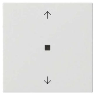 Однопозиционный переключатель, чисто белый - Декоративная накладка для переключателя, кремово-белый 538803