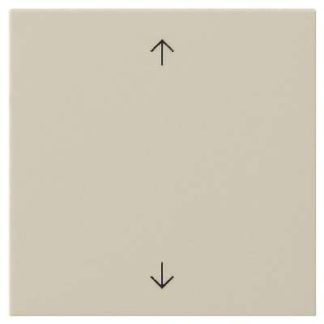 Однокнопочный переключатель кремово-белого цвета - Декоративная накладка для переключателя кремово-белого цвета 538901