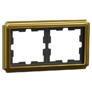 Оправа D-Antique, двойная металлическая рама, 24-каратное золото - Двойная золотая рама MEG4020-4741