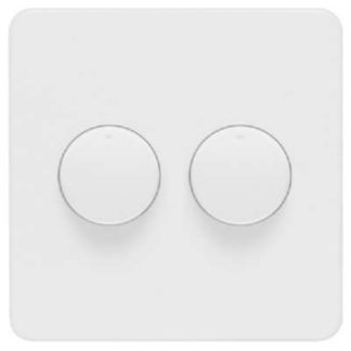 Стандартная центральная пластина - крышка диммера кремово-белого цвета D 80.620.03 HR