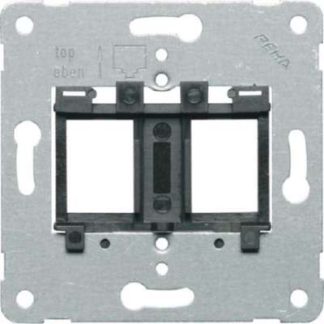 Опорная пластина с черной вставкой, крепление винтами — базовый элемент модульного разъема D 600 MJ3.