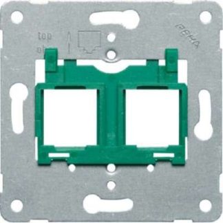 Винтовое крепление зеленой несущей пластины — основной элемент модульного разъема D 600 MJ5.