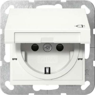 Розетка KD чисто белого цвета - Защитный контакт розетки 441403