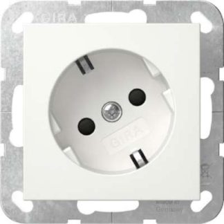 Розетка 30° чисто белого цвета - Защитный контакт розетки 441827