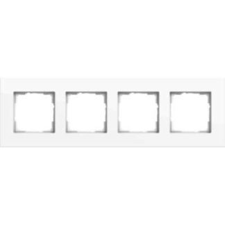 Четырехсекционная алюминиевая рама. Чисто белый цвет - Четырехцветная белая рама 0214403