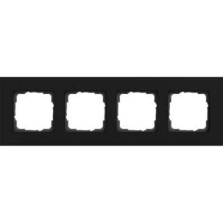 Четырехсекционная алюминиевая рамка, черная - Четверная рамка черная 0214409