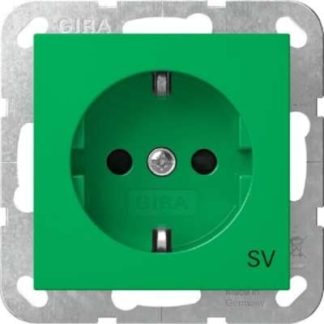Розетка SCHUKO SH SV, зеленая - Защитный контакт розетки, зеленый 4453107