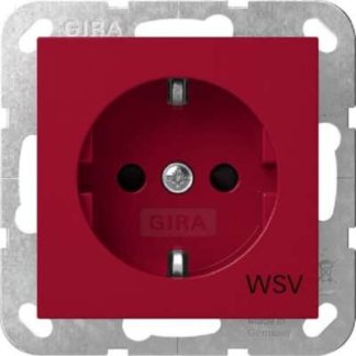 Розетка SCHUKO SH WSV, красная - Защитный контакт вилки, красный 4453108