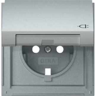 Крышка розетки SCHUKO KD Gira TX_44 F Alu - Крышка для электропроводки дома 492265