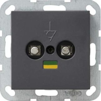 Блок выравнивания потенциалов, антрацитовый, System55 - Разъем выравнивания потенциалов 040528