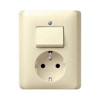 Выключатель Schuko. cwsg - Комбинированный выключатель/розетка 017601