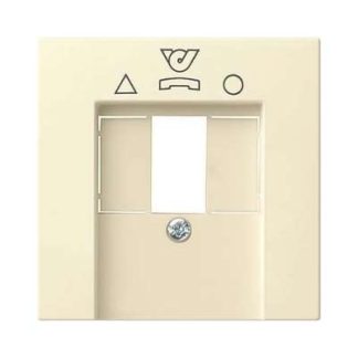 Центральная пластина кремово-белого глянцевого цвета для распределительной коробки TDO 026001