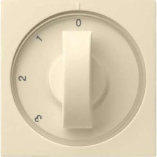 Центральная пластина кремово-белого глянцевого цвета с ручкой для 3-позиционного переключателя 066901