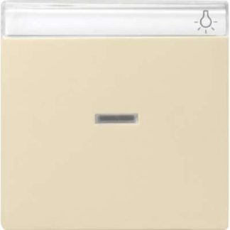 Глянцевое окошко управления в виде качающейся кнопки кремово-белого цвета с полем для этикетки 067001