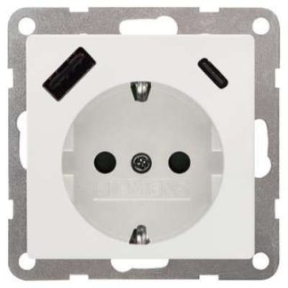 DELTA i-sys USB-SCHUKO титаново-белый - Титановый разъем 5UB1970-1TW01