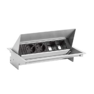 Комплект сетевого фильтра CONEO 2xCEE7 — многорозеточный, алюминиевый 900.402