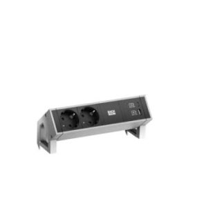 Сетевой фильтр DESK2 2xCEE7/3 1xUSB - Многорозеточный, алюминиевый корпус 902.901
