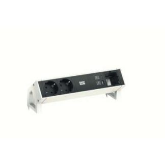 Сетевой фильтр DESK2 2xCEE7/3 1xUSB - Многорозеточный, алюминиевый 902.935