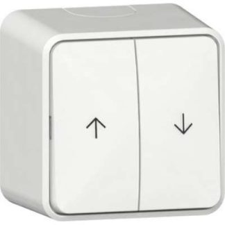 Стрелки для кнопки с глухим выступом и монтажная пластина AP, чисто белый цвет - 1-полюсная кнопка рольставни 315813