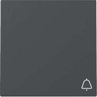 Антрацитовый звонок с символом качающегося механизма - Накладка на выключатель/кнопку 328628