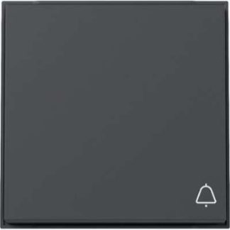 Антрацитовый звонок с символом качающегося механизма - Накладка на выключатель/кнопку 328667