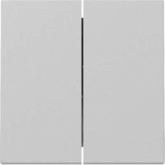 Накладка на кнопку/переключатель, двойная, матово-серая - 3295015