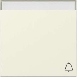 Декоративная накладка на выключатель/кнопку с иконкой-качелькой, кремово-белого цвета, артикул 367301