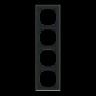 Рамка с четырьмя направляющими и декоративным кольцом - Рамка с четырьмя направляющими и декоративным кольцом 1724-453M