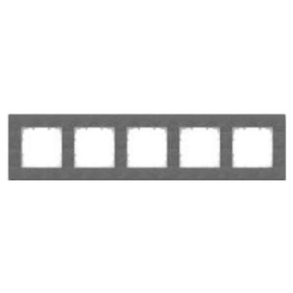 5x пластиковая рама DeltaMiro - Пятикратная рама антрацитового цвета 5TG1115-2