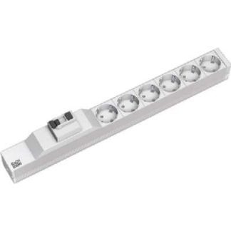 Сетевой фильтр 19 дюймов, 6-розеточный разъем Schuko, 1U, 1 дифференциальный автоматический выключатель...