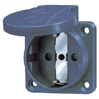 Удлинительная розетка Schuko 16A, 2p+E, 230V, bl - Панельная розетка с разъемом 11081