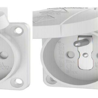 Накладная розетка Schuko 16 А, 2p+E, 230 В, серая - Панельная розетка с разъемом 11160