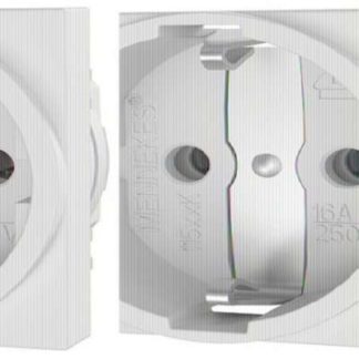 Розетка Schuko 16A, 2p+E, 230V, белая - Панельная розетка с лампой 11515K