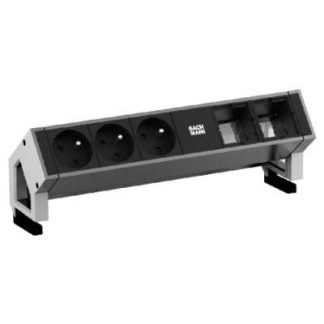 3xUTE сетевой фильтр - сетевая розетка из нержавеющей стали 902.405