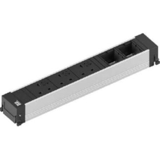 6-контактный черный алюминиевый розеточный блок - Алюминиевая розетка 916.0361