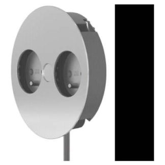 Черный защитный экран - розетка из нержавеющей стали 931.002