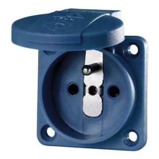 Накладная розетка Schuko 16A2p+E 230V BL - Розетка с установленным оборудованием 11131