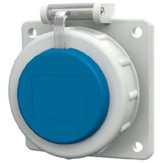 Розетка AD 30V IP68 BL с защитным контактом - панельный монтаж, модель 17081