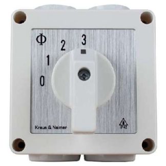 Пошаговый переключатель 1-2-3, IP42 - Трехступенчатый переключатель для поверхностного монтажа ET-S123