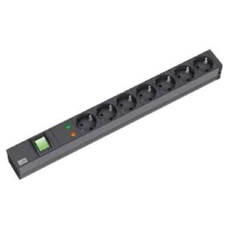 19-дюймовый 7-дюймовый сетевой фильтр 1U с выключателем - блок распределения питания (PDU) 333.535