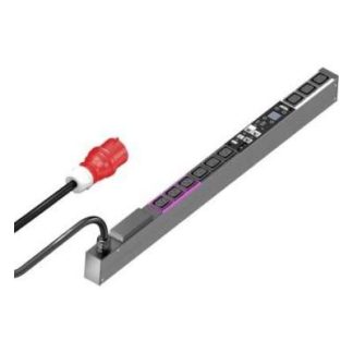 Управление осуществляется с помощью блока распределения питания PDU 16A/3P - Черный удлинитель с розетками DK 7979.430