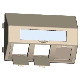 Торцевая заглушка E-DAT metro 3x8 - трехсекционная рамка, белая, артикул 1309320301-E