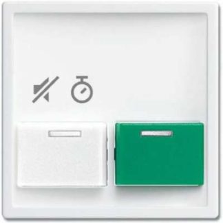 Центральная панель студийной системы вызова белого цвета - Установка центрального элемента 2548-642 в клинике...